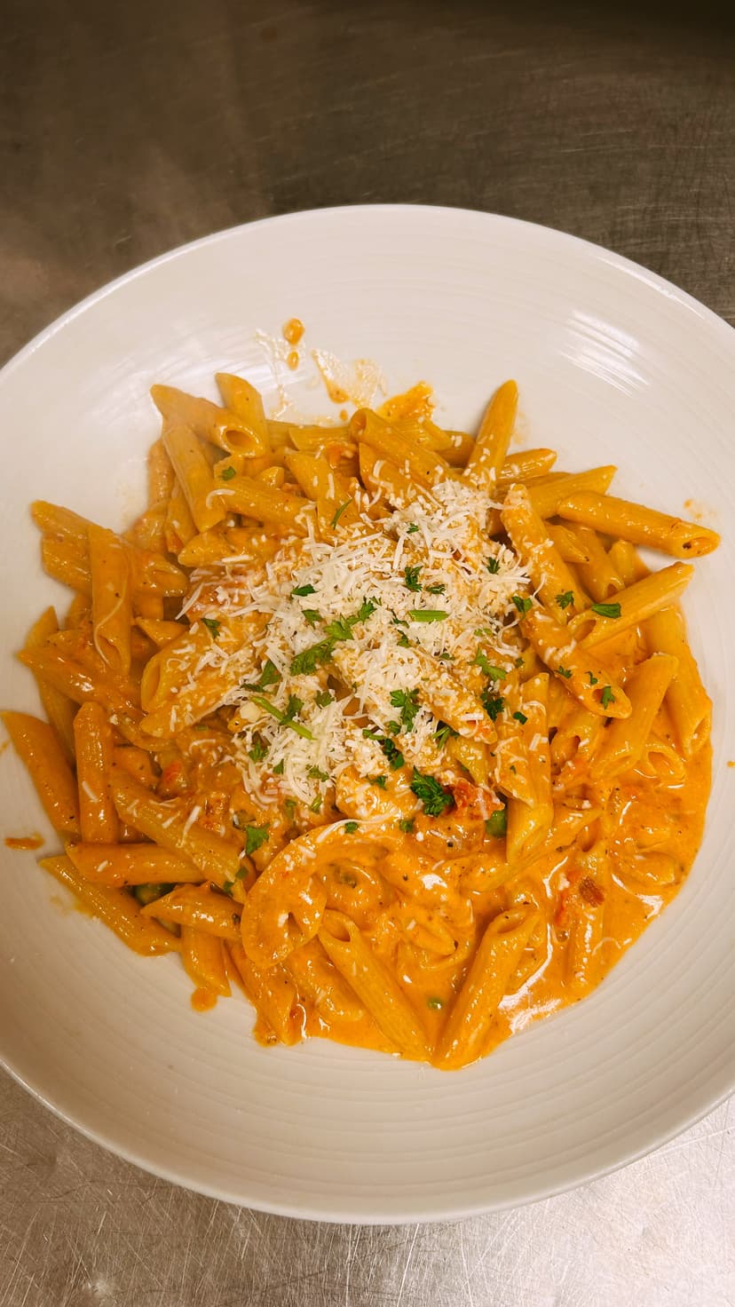 Happy family dining at Mama Mia's Italian restaurant enjoying authentic Italian cuisine together