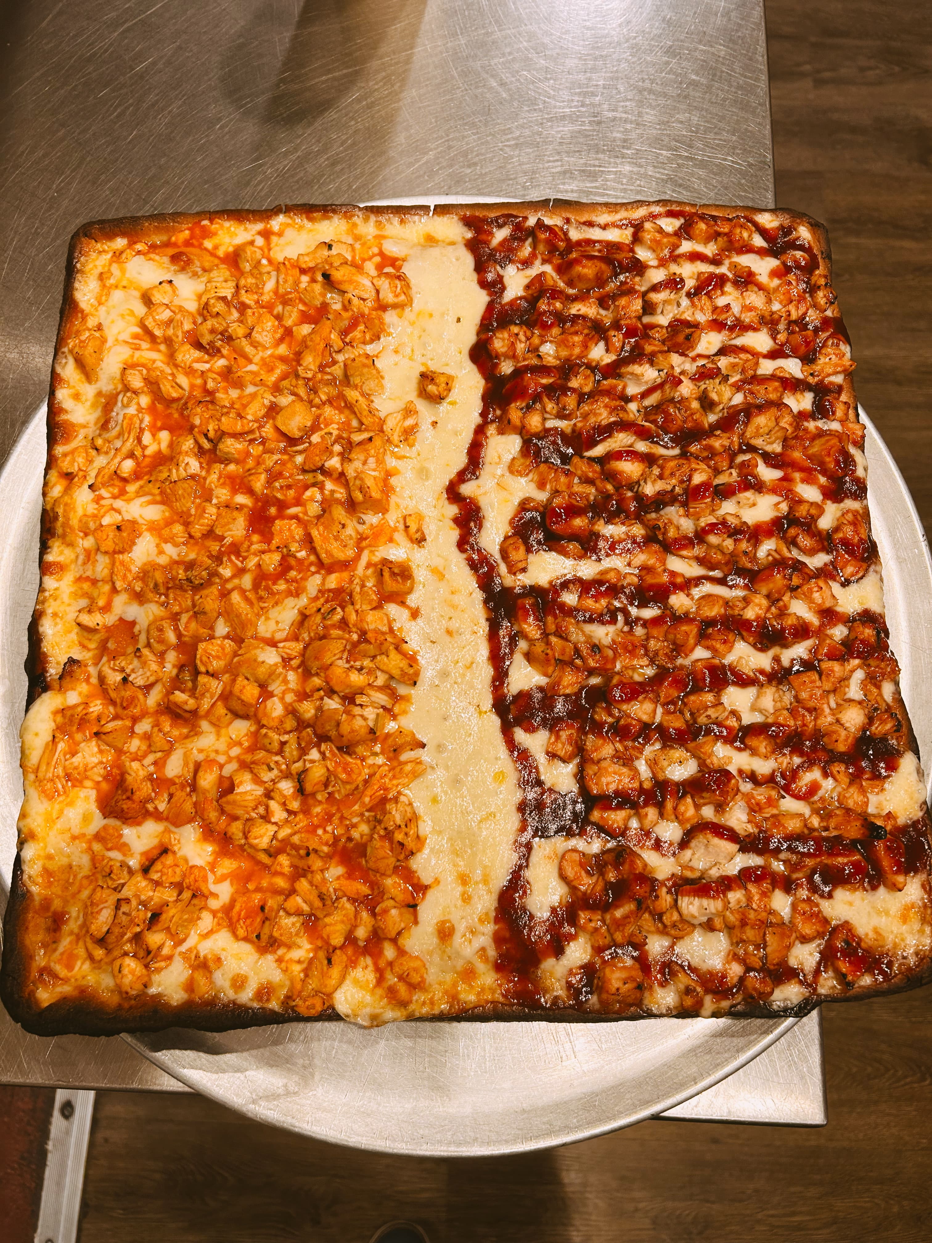 A beautifully plated dish from Mama Mia's.