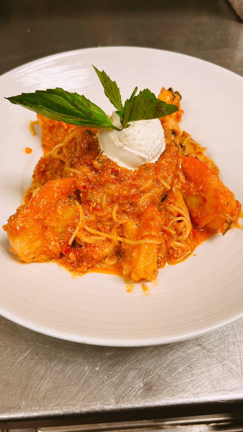Fresh Italian salad with vegetables and olive oil at Mama Mia's Ristorante Egg Harbor Township