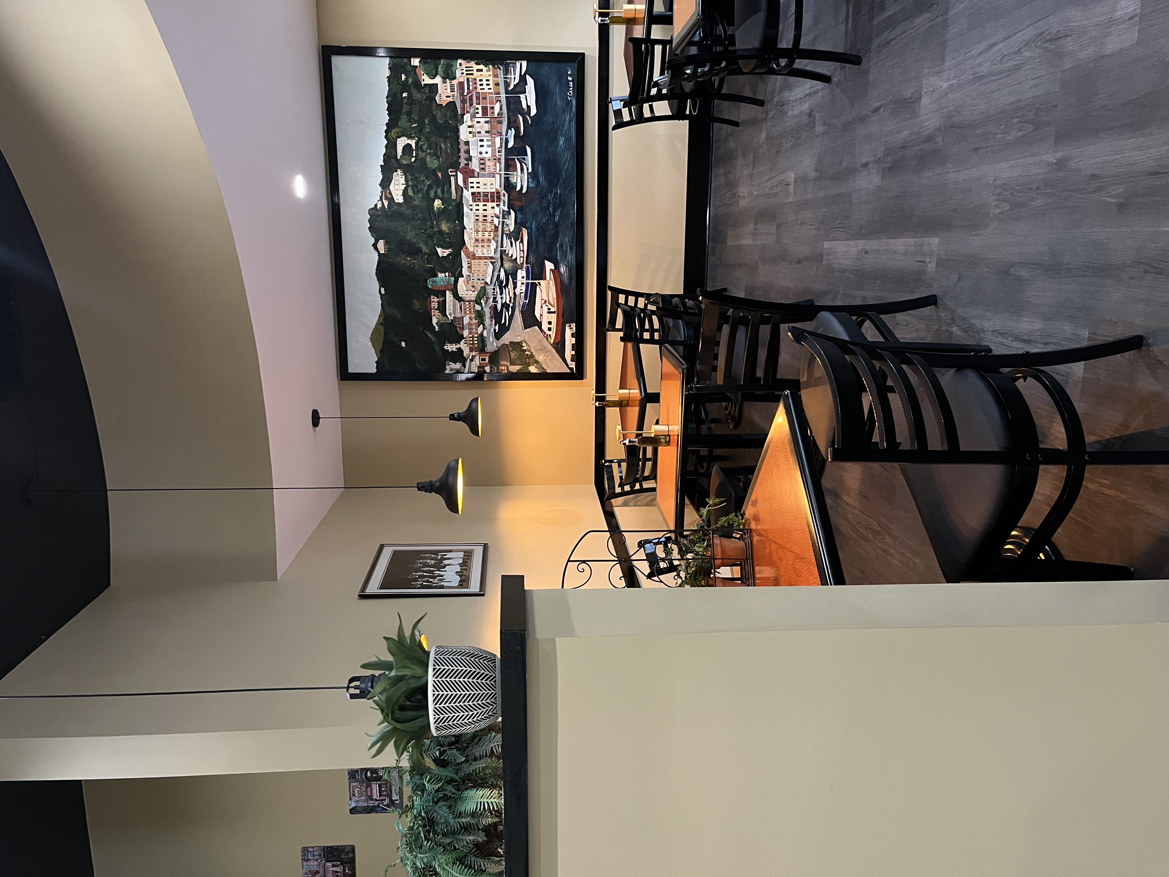 Renovated dining area at Mama Mia's Ristorante showcasing the restaurant's fresh new look with stylish decor and inviting atmosphere in Egg Harbor Township NJ